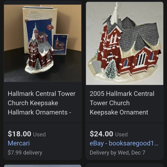 Hallmark Set of 2 Churches Ornaments - Picture 6 of 6